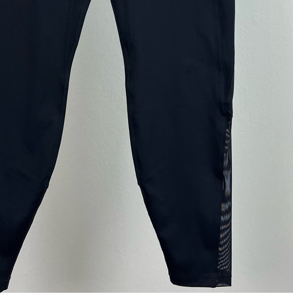 NWT Le Ore Bandier Andria High Rise Corset Waist Mesh Leggings in Black - Picture 10 of 10